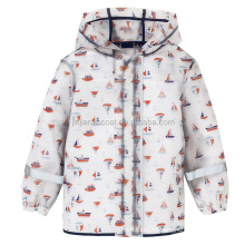 wholesale OEM high quality child outdoor waterproof jacket TPU raincoat for kids